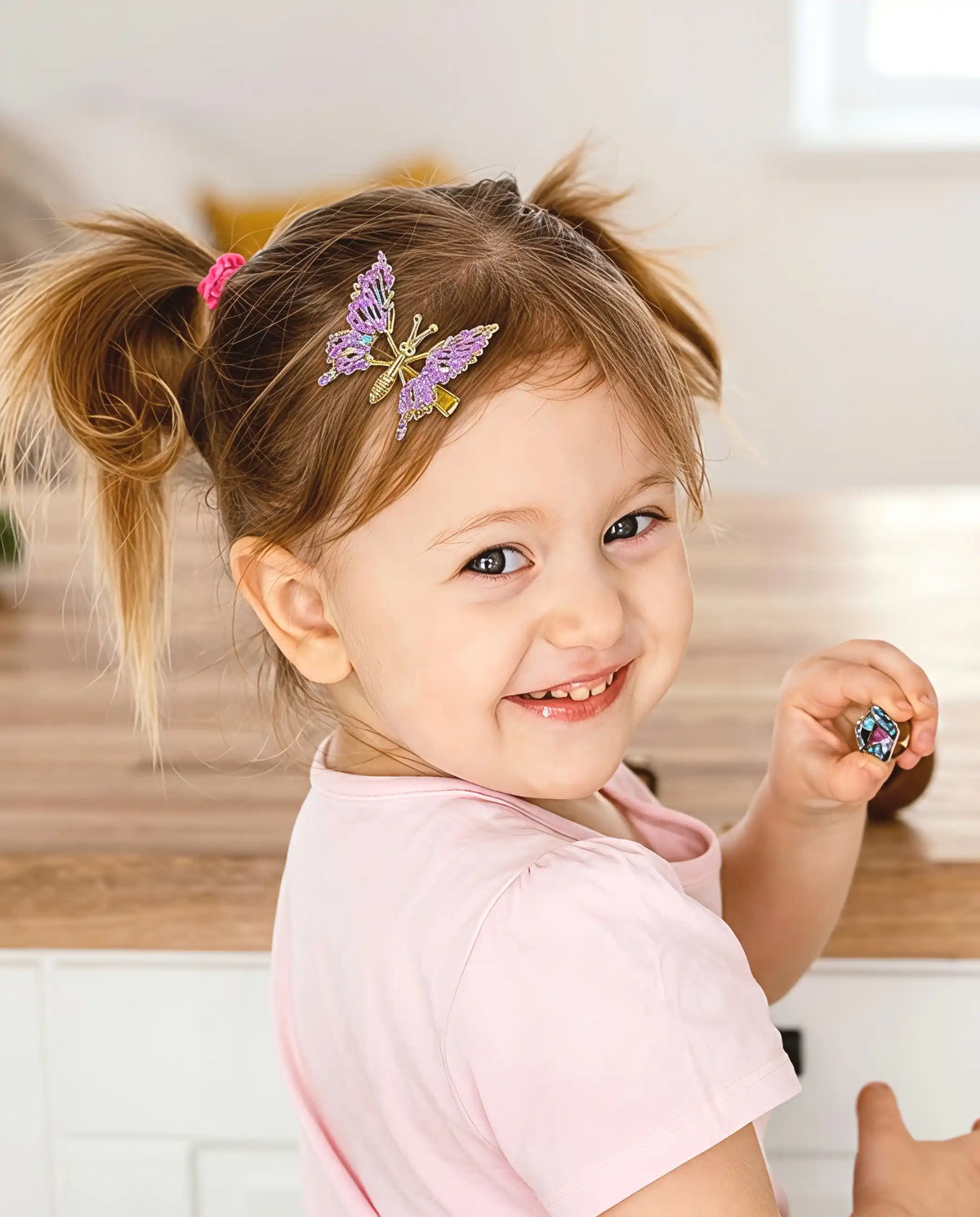 Kids Hair Accessories Set for Girls - Hair Ties Box, Easy Carry