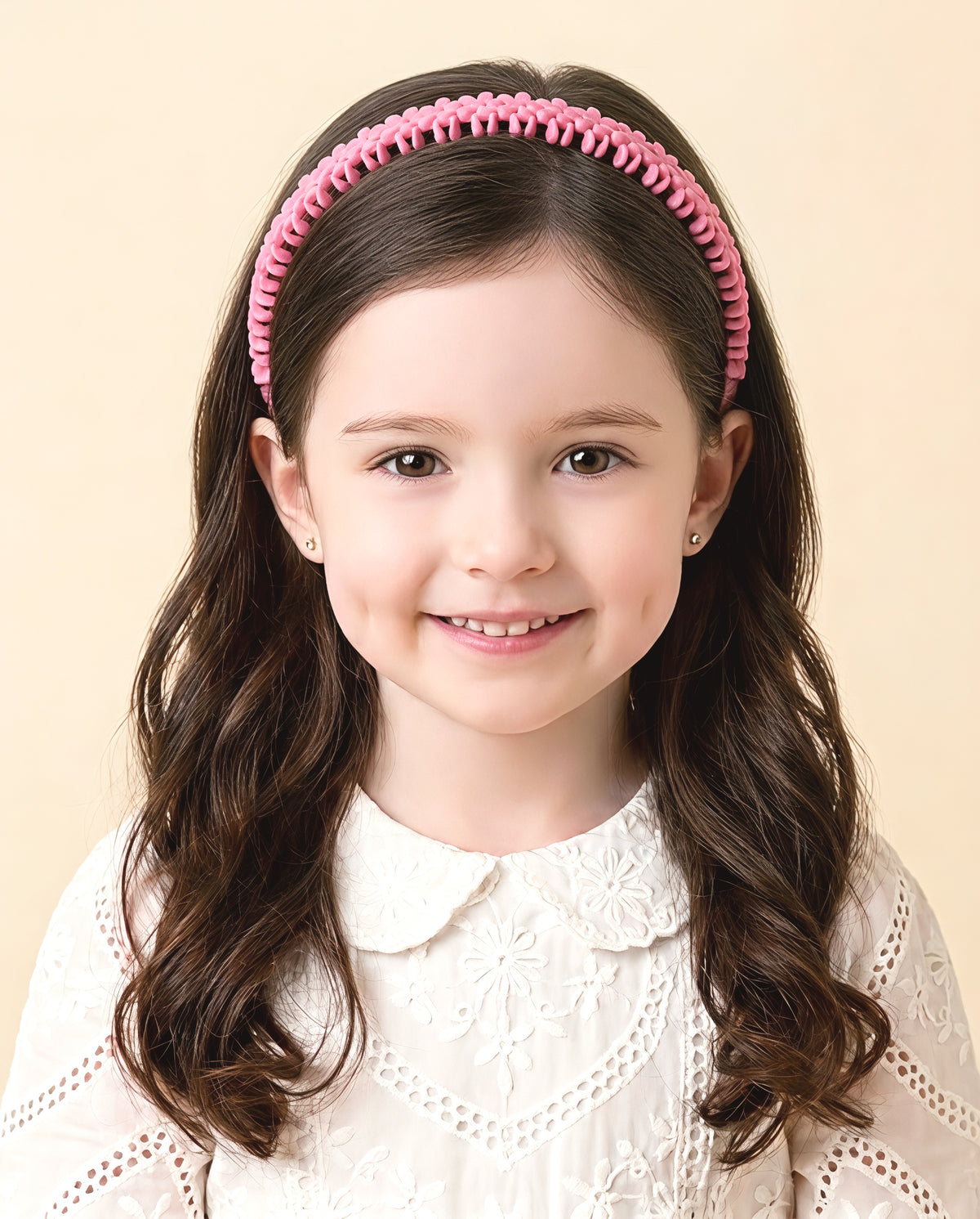 Flower Hair Bands with Teeth for Girls - Colorful, Light Look