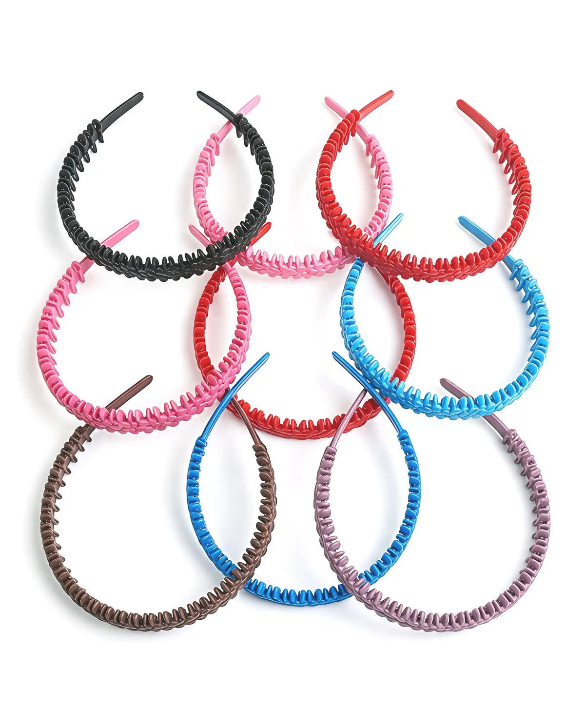 Flower Hair Bands with Teeth for Girls - Colorful, Light Look