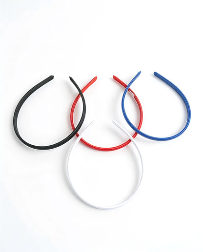 Plain Thin Hair Bands for Women and Girls - Colorful Daily Wear