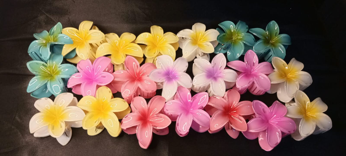 Flower Hair Claw Clips for Women and Girls, Assorted Colors