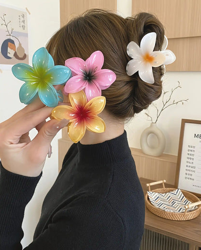 Flower Hair Claw Clips for Women and Girls, Assorted Colors